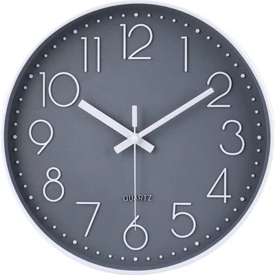 Wall Clock 30cm Quartz Silent Modern Living Room Office Kitchen Large - Image 1 of 2
