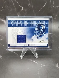 2006 Playoff Prestige #NFL-30 Tiki Barber Materials GAME WORN RELIC - Picture 1 of 2