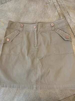 Christopher & Banks Marrón Multi Bolsillos Mini Falda 16 Cintura 38” Largo 20” Foto 1 de 4