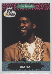 1991 Pro Set MusiCards Yo! MTV Raps Slick Rick #72 0rm6