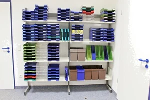 Aktenregal Büromöbel Ordnerregal Regal Büroregal Schrank 2m Länge/Höhe ML 305 - Bild 1 von 6