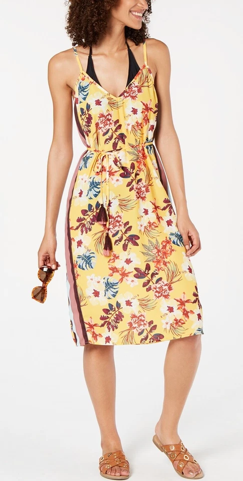 Miken Floral Desert Tropic Printed Cover-Up Dress Size S # 21A 361