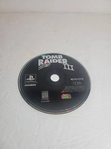 Tomb Raider III: Adventures of Lara Croft Disc Only Black Disc (PS1) Tested - Picture 1 of 2