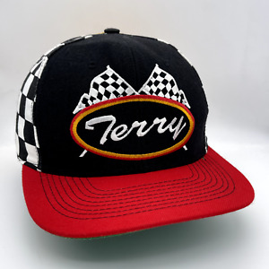 Vintage Terry Labonte #5 Nutmeg Racing Snapback Hat Cap Nascar Checkered 90's