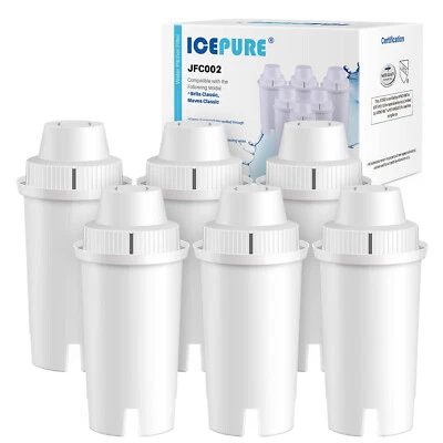 ICEPURE Pitcher Water Filter Replacement for Brita® Standard Water Filter, 6PACK - Image 1 of 4
