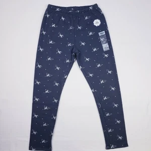 OshKosh Girls Glitter Unicorn Boa Fleece Winter Leggings  size 14 NWT - Picture 1 of 2