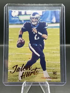 2020 Panini Chronicles Luminance - JALEN HURTS ROOKIE BRONZE PARALLEL #210 - Foto 1 di 3
