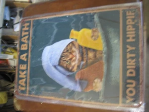 Take A Bath You Dirty Hippie- Metal Sign 8x12~ NEW FREE SHIPPING - Picture 1 of 1