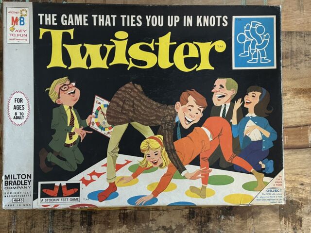 Twister Game 1966- Dollhouse Miniature 1:12 scale - Dollhouse Accessory  1960s Dollhouse party game Dollhouse Twister Game Box & Game Mat