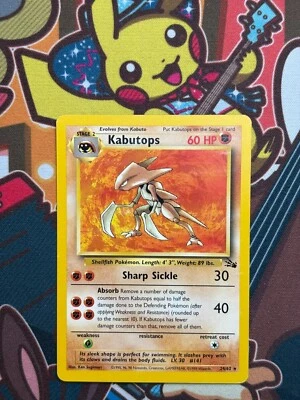 Kabutops 24/62 Fossil englisch Pokemon Karten NM-EX - Bild 1 von 2