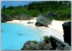 Postcard Bermuda Warwick Long Bay Beach 1993 Bertsch - Picture 1 of 2