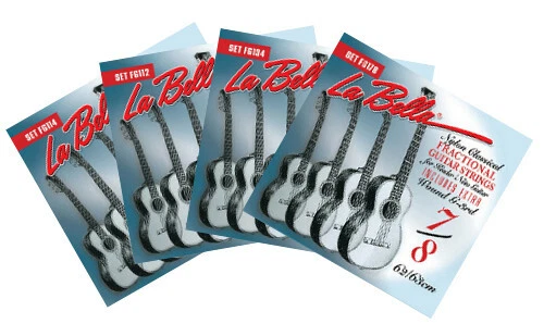 La Bella Fractional Set, Saiten für Kindergitarre, 1/4, 1/2, 3/4 oder 7/8-Größe
