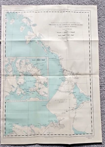 Antique/Vintage Map of The Foxe Basin Coasts of Baffin Island - 1943 - Picture 1 of 1