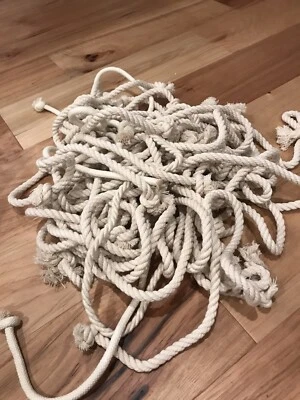 Cuerda artesanal, centro de mesa de boda, decoración, 3 hilos de algodón 20 piezas 4+lbs Foto 1 de 3