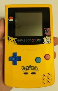 MINT GameBoy Color Pokemon Pikachu Edition Nintendo System GBC Yellow & Blue  - Picture 1 of 4