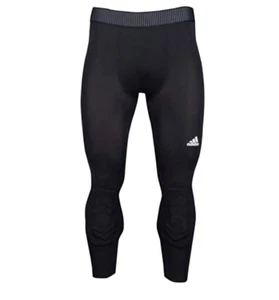 adidas Men's Basketball Padded Three-Quarter Tights, Color & Size Options - Picture 1 of 8