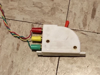 Vintage Model Railroad Switch Control Box Made in Italy Lever Used with wires  - Image 1 of 4