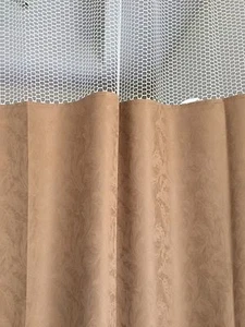 Curtain Caramel 144wx93 HOSPITAL CLINIC LAB Antibacterial Antimicrobial medical - Picture 1 of 5