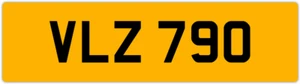 VLZ 790 V 3X3 DATELESS PRIVATE NUMBER PLATE VAL VICK VIC VIK VIN VINCE VIV VERN - Picture 1 of 1