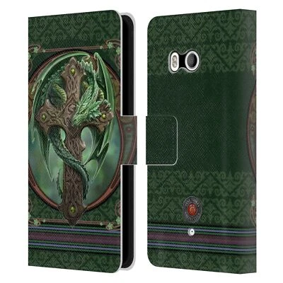 OFFICIAL ANNE STOKES DRAGONS LEATHER BOOK WALLET CASE COVER FOR HTC PHONES 1 - Image 1 of 4