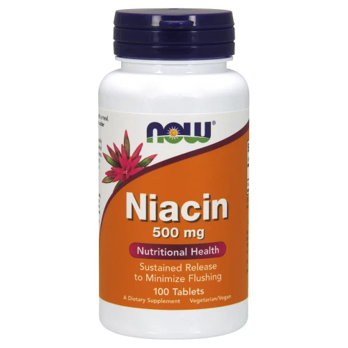 NOW Foods Niacin Vitamin Tablet - 100 Count