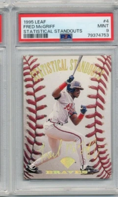 Fred McGriff 1995 Leaf Statistical Standouts #4 POP 11 #/5000 как новый PSA 9 - Изображение 1 из 2