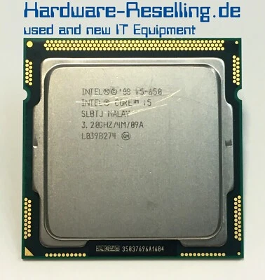 Intel Core I5-650 SLBTJ 3,2 GHz CPU Processore LGA 1156 BX80616I5650 - Immagine 1 di 2