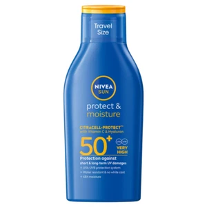NIVEA SUN Lotion Protect & Moisture LSF50+ 100 ml Reisegröße - Bild 1 von 6