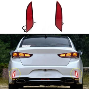 For Hyundai Sonata 2018 2019 Rear Bumper Brake Light LED Reflector Stop Lamp - Foto 1 di 7