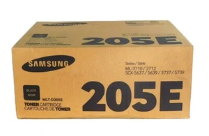 Nuevo cartucho de tóner Samsung MLT-D205E FABRICANTE DE EQUIPOS ORIGINALES sellado nuevo en caja - Imagen 1 de 1