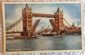 Tower Bridge London England Vintage Postcard - Bild 1 von 2
