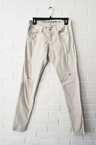 *POOKIE LOVES SEBASTIAN* $128 New York khaki Destroyed Jeans Pants Skinny 28 VGC - Picture 1 of 3