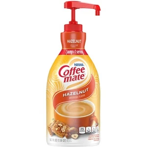 Coffee-Mate Liquid Coffee Creamer, Hazelnut, 1.5 Liter Pump Bottle, 2/Carton - Picture 1 of 1