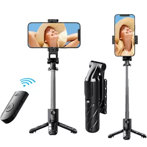 Retractable selfie stick all-in-one tripod, 26-inch wireless phone stand - Picture 1 of 12