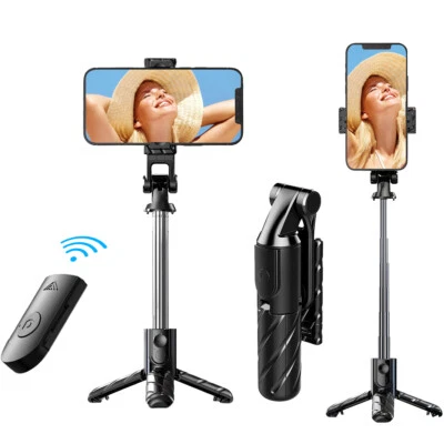 Retractable selfie stick all-in-one tripod, 26-inch wireless phone stand - Image 1 of 4
