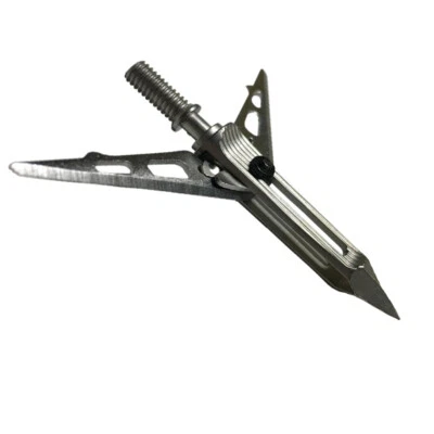 3PK New Killer Zone Broadhead Archery Arrow Heads 100 Grain 2 Blades for Hunting - Image 1 of 4