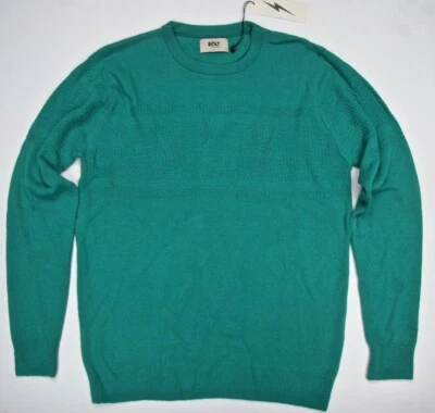 Lightning Bolt Crew Neck Sweater Teal Blue Lightning Bolt Surf Wool Blend  - Изображение 1 из 4