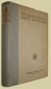BUCKEYE BOOK OF DIRECT ADVERTISING Beckett Paper Company 1928 3rd Edition - Bild 1 von 4