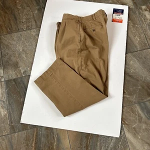 Polo Ralph Lauren Pants Mens 40x30 (actual 28") Tan Ethan Khaki Cotton Pleated - Picture 1 of 6