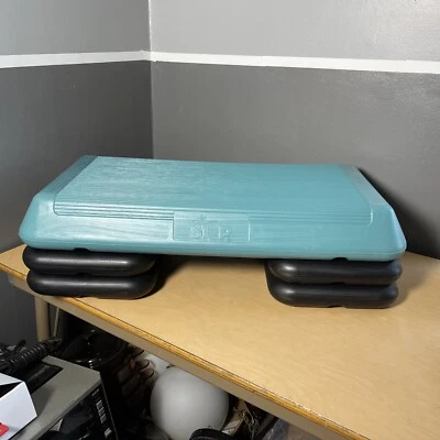 Circuito Plataforma Aeróbica Original The Step Talla Verde CON 4 ELEVADORES NEGROS Foto 1 de 4