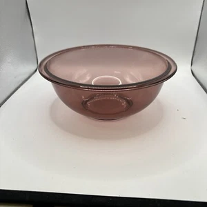 PYREX/Corning Cranberry Glass Casserole Dish/Bowl 2 L Purple #024 VINTAGE No Lid - Picture 1 of 4