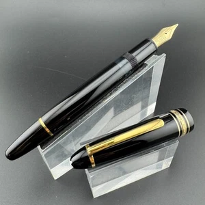 Montblanc Meisterstück No. 146 Fountain Pen 14K Gold Broad Nib Serviced - Imagen 1 de 16