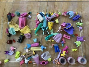 Polly Pocket Lot of Dolls Clothes Shoes Accessories Disney & Other Stuffs - Picture 1 of 6