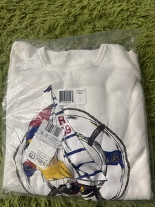 Brandneu Polo Ralph Lauren R89 Segelregatta weißes Sweatshirt Größe Large - Bild 1 von 2