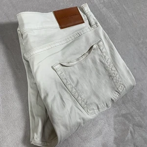 Lucky Brand 223 gerade Herrenjeans 34 x 32 * hellbraun Stretch flache Vorderseite - Bild 1 von 10