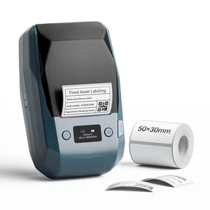 M2 Etikettendrucker mit Klebeband 2 Zoll Thermotransfer Unterstützung Farbe Band Druck... - Bild 1 von 9