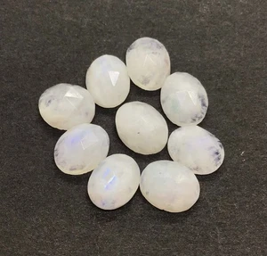 Rainbow Oval Rose Cut AAA Natural Loose Gemstone For Making All Type Jewelry - Picture 1 of 8