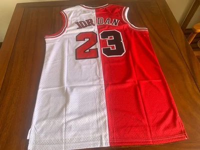 !!! NUEVO #23 Michael Jordan Orth Caolina Tacones Alquitrán Hombre Jersey Cosido Foto 1 de 4