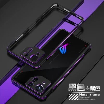 Para Asus ROG Phone 9 Pro, marco de parachoques metálico híbrido de aluminio borde de estuche delgado Foto 1 de 4