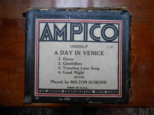 AMPICO JUMBO ROLL A DAY IN VENICE 100205-P PL BY MILTON SUSKIND Pianola roll - Picture 1 of 3